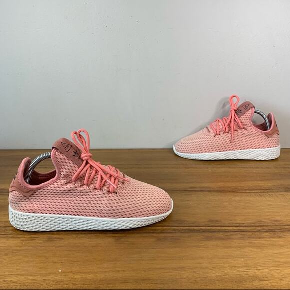 Adidas Tennis Hu Pharrell Raw Pink Mens Sneaker - Picture 1 of 9